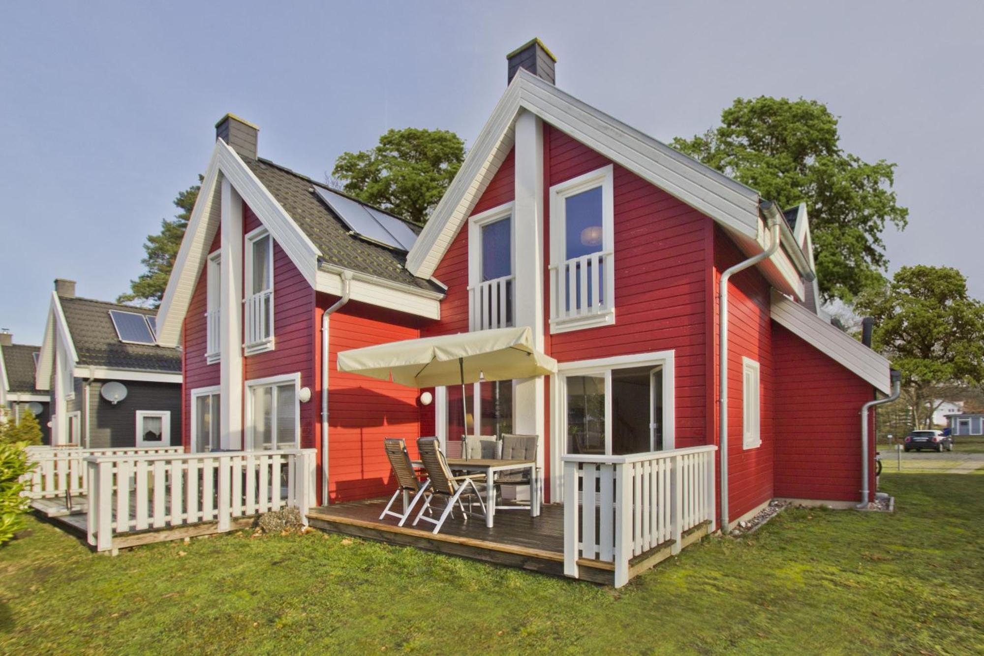 Ferienhaus Wellenlaeufer Haus - Sauna, Terrasse, Garten Glowe Esterno foto